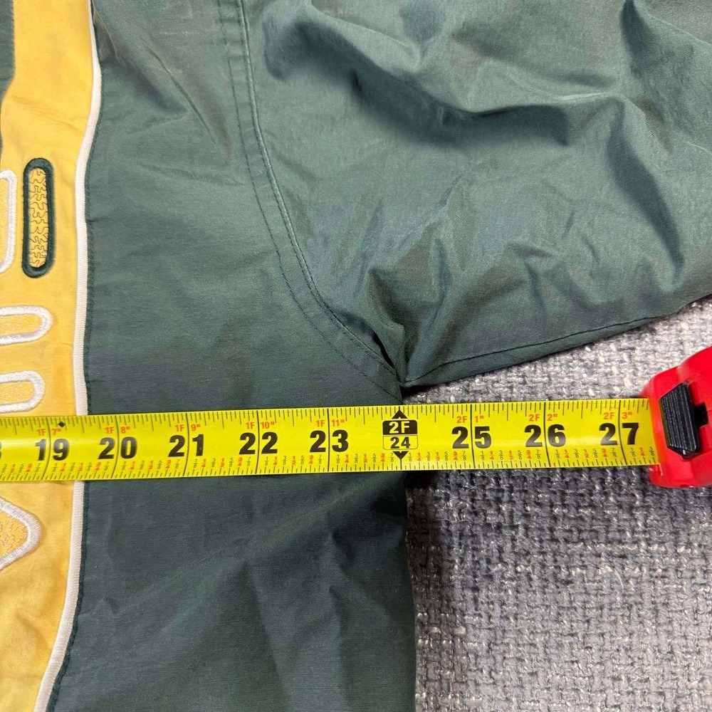 Fila Hooded Jacket Mens XL Green Yellow Vintage Reversible 90s jacket - Picture 11 of 16